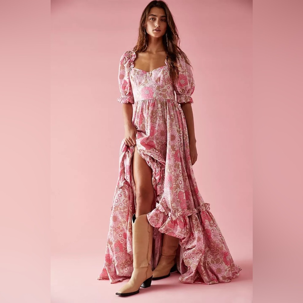 Selkie The Wallflower Ritz Dress Maxi Gown Pink‎ Girly Cute Prom Wedding